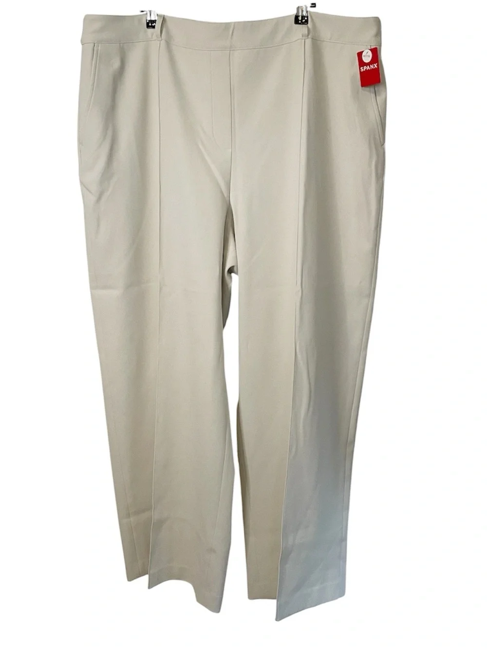 Spanx opacity crepe trouser in parchment-NWT